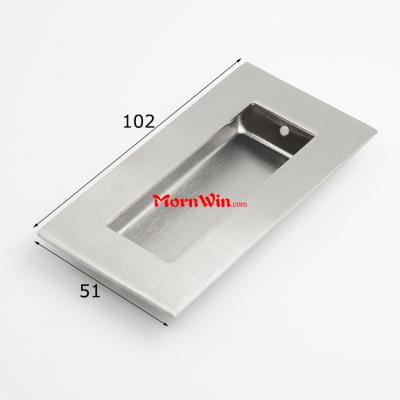 102mm 51mm stainless steel 304 door furniture concealed handle