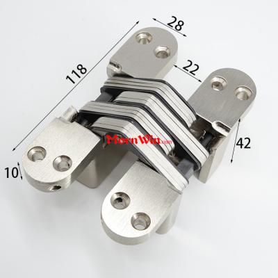 118mm Stainless Steel Zinc Alloy Hidden Invisible Concealed Door Hinges