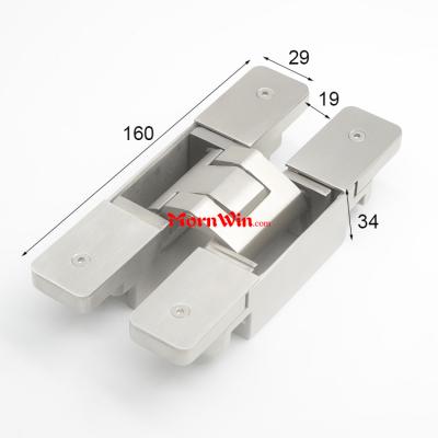 120KG Stainless Steel 304 Concealed Hinge Heavy Duty Load Hidden Hinge