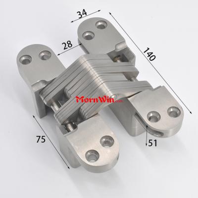 140 mm Top quality stainless steel heavy duty conceal hidden door hinge for wood door