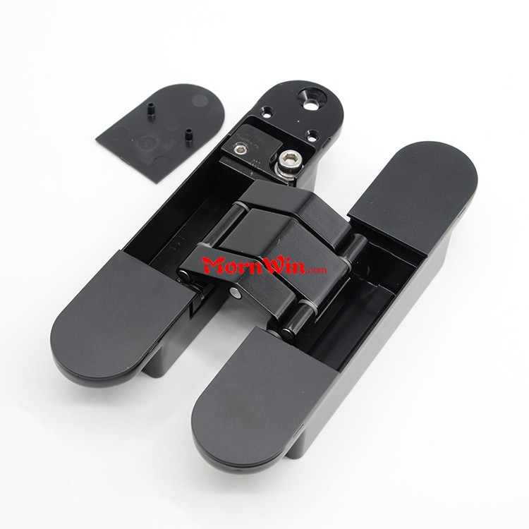 140mm Black soss concealed cross invisible hinge 