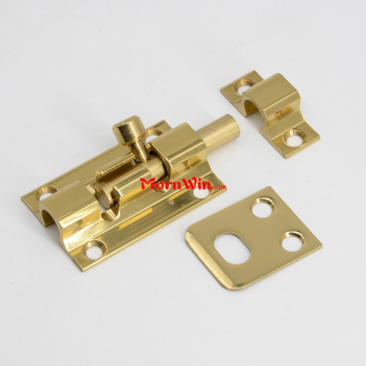 2 3 4 inch Solid Brass Door Latch Bolt With Screws Slide Barrel