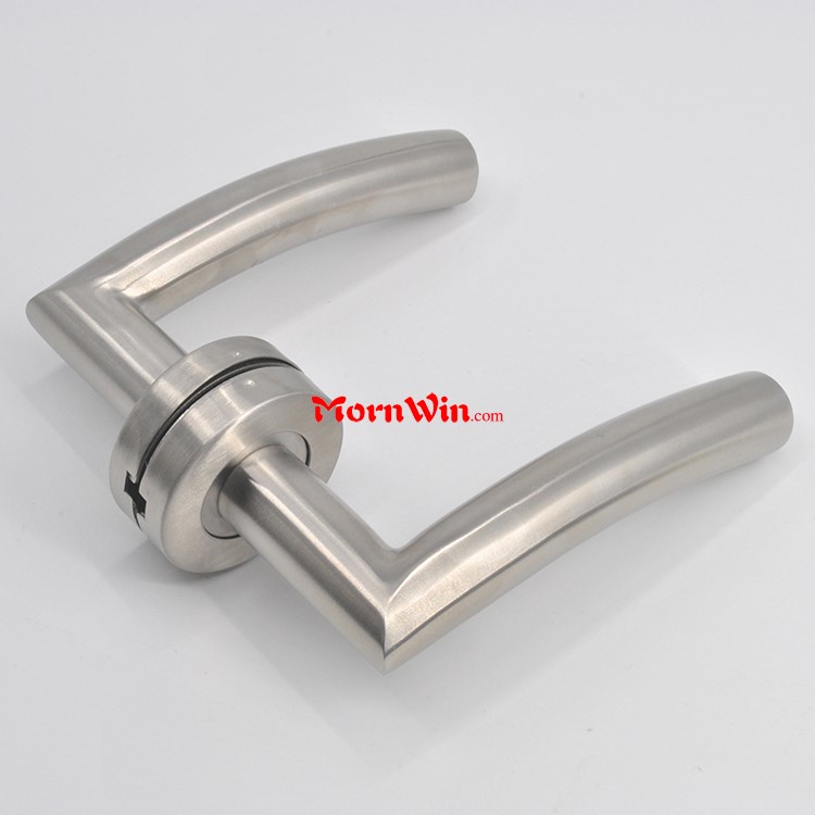 22mm tube stainless steel 304 interior lever brushed satin door handles