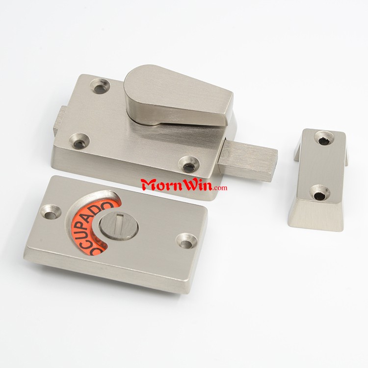 304 Stainless Steel Bathroom Indicator Lock Latch Toilet Partition Door Lock