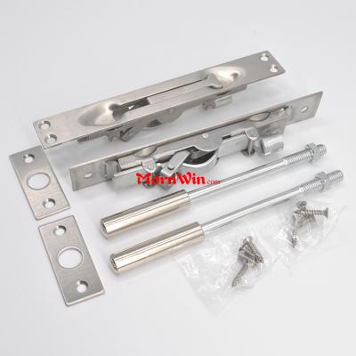 304 Stainless Steel extension flush bolt Security Door Guard Lever Action Flush Latch Slide Bolt Lock