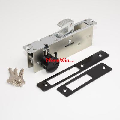 38mm Backset Black Aluminum Mortise Hook Deadbolt Lock Set