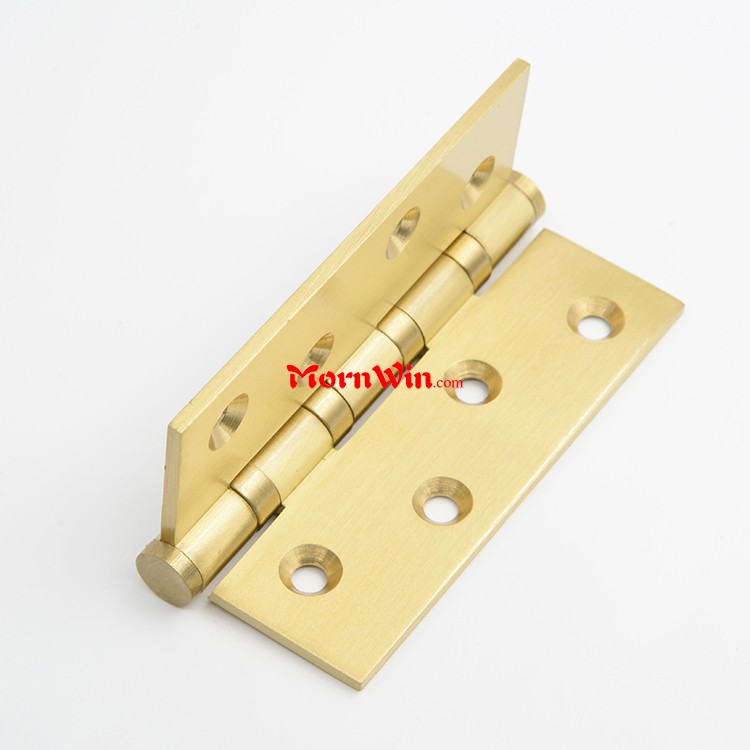 4 Inch heavy Entry butt bearing Brass door hinge