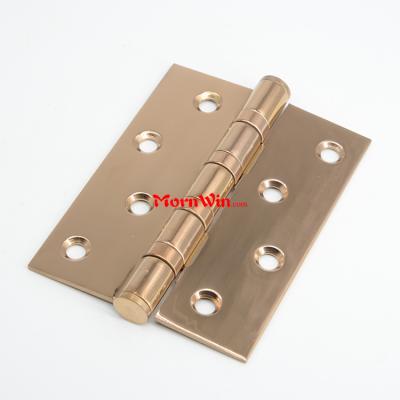 4 Inch polished stainless steel rose gold square ball bearing butt hinge