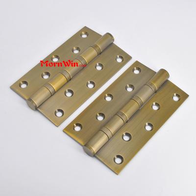 5 inch AB finish antique Brass stainless steel ball bearing butt hinge for heavy door