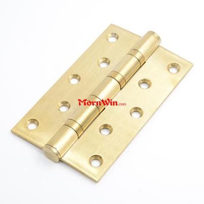 5 inch high quality Stainless Steel Satin Brass Gold 4 Ball Bearing Butt Hinge