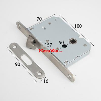 50mm backset sliding hook latch door lock for door handle