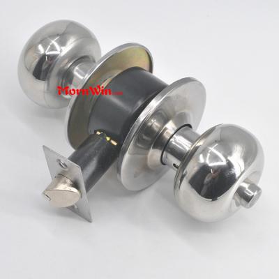 5791 Polished stainless steel round ball knob door lock