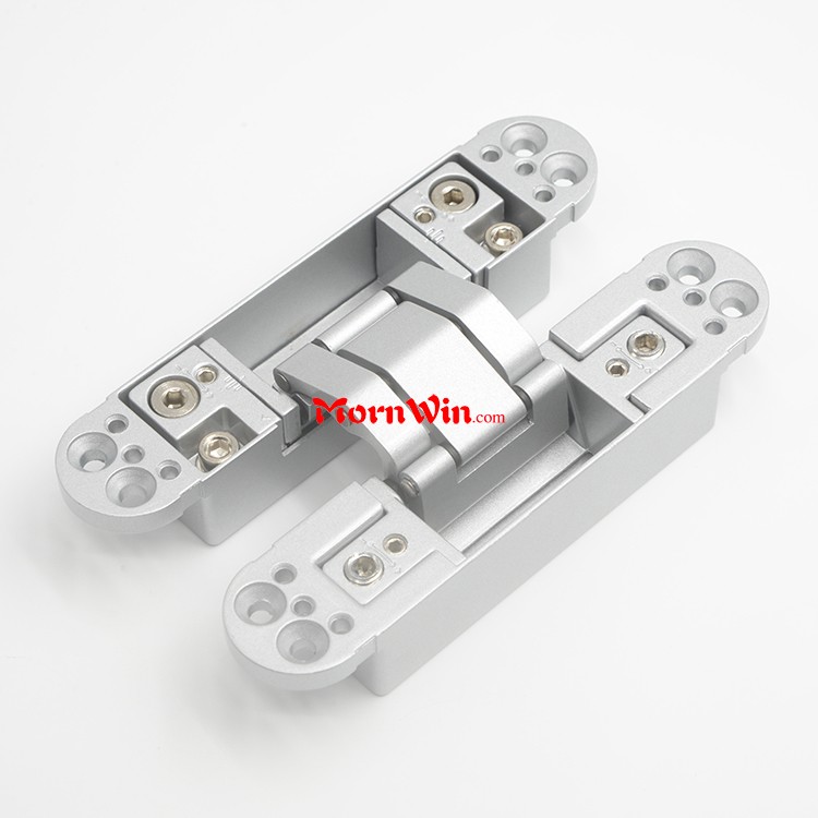 60kg zinc alloy 3D adjustable black concealed door hinge