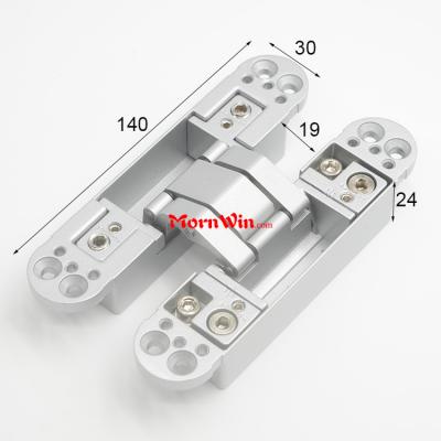 60kg zinc alloy 3d adjustable concealed invisible hinge