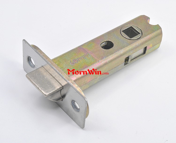 60mm Nickel Plated Passage Door Tubular Latch 