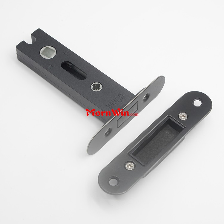 80mm Black Passage Door Tubular Latch Lock