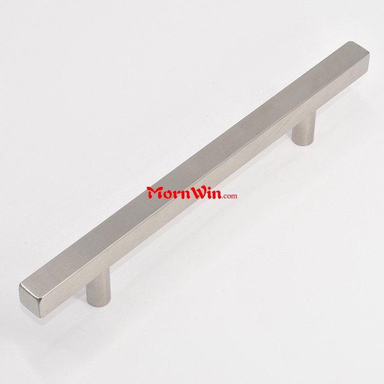96mm 160mm 224mm Square bar Pull T Shape Furniture Cabinet Drawer Stainless Steel Handle