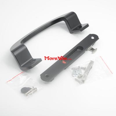 Aluminium C Type Black Window Door Pull Handle Lock