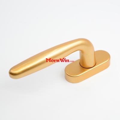 Aluminium window handle lock with fork