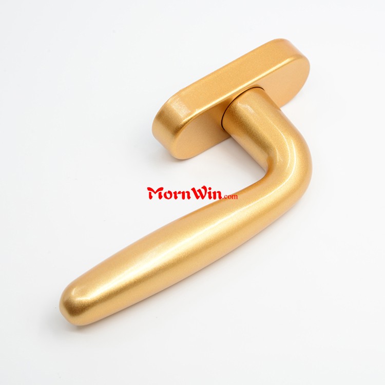 Aluminium window handle lock with fork