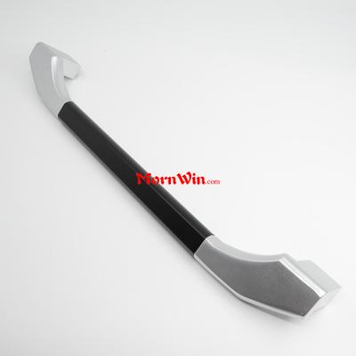 Aluminum Glass door Sliding Round Pull Black Door Handle