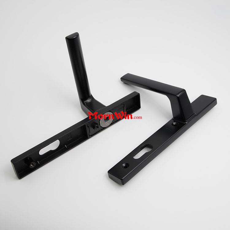 Aluminum home glass door handle with lock UPVC handle