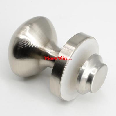 Aluminum white shower glass wooden door knob handle