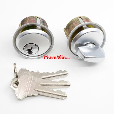 American Rim Round Brass Cylinder Lock Safe Key Cylinder Thumbturn Cylinder