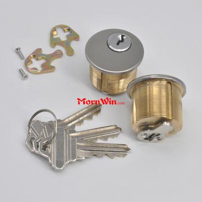 American round style small mortise lock brass cylinder