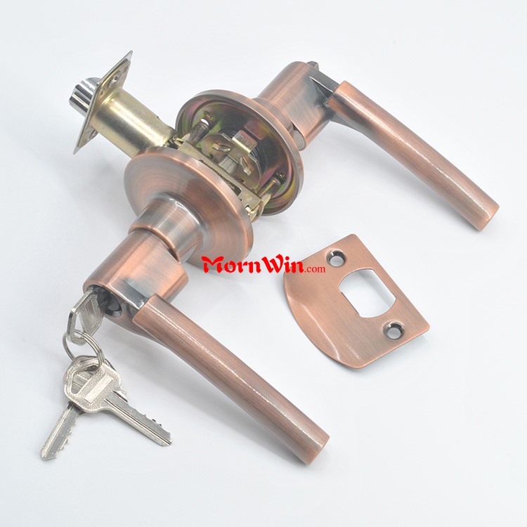 Antique Bronze Zinc Alloy Door Handle Locks Tubular lever lock