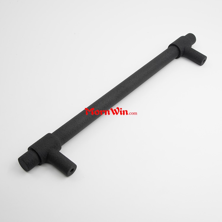 Black Solid Sliding Barn Door Pull Handle