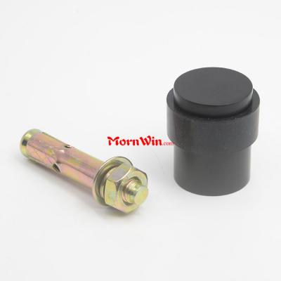 Black Stainless Steel Wall Mounted Door Stopper