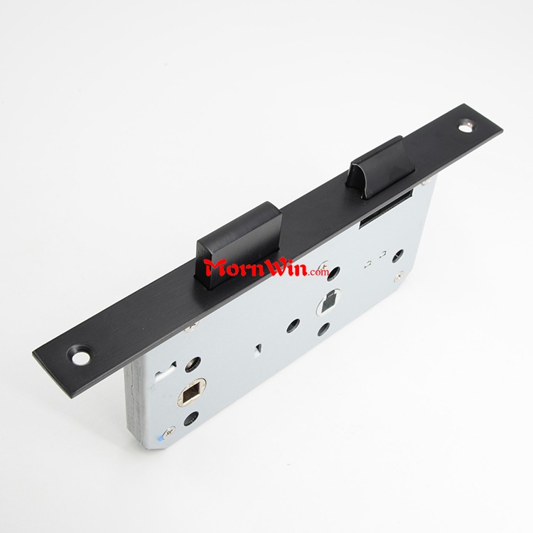 Black fire rated 55mm backset bathroom mortise lock 5578 7855