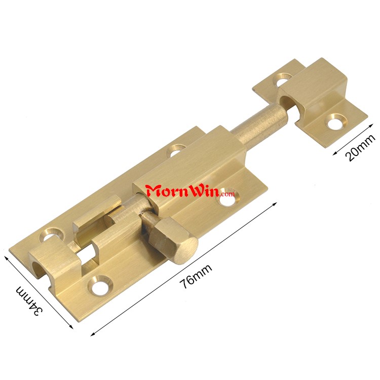 Brass Slide Security Barrel Bolt Clasp Straight Cranked Neck Door Lock Latch