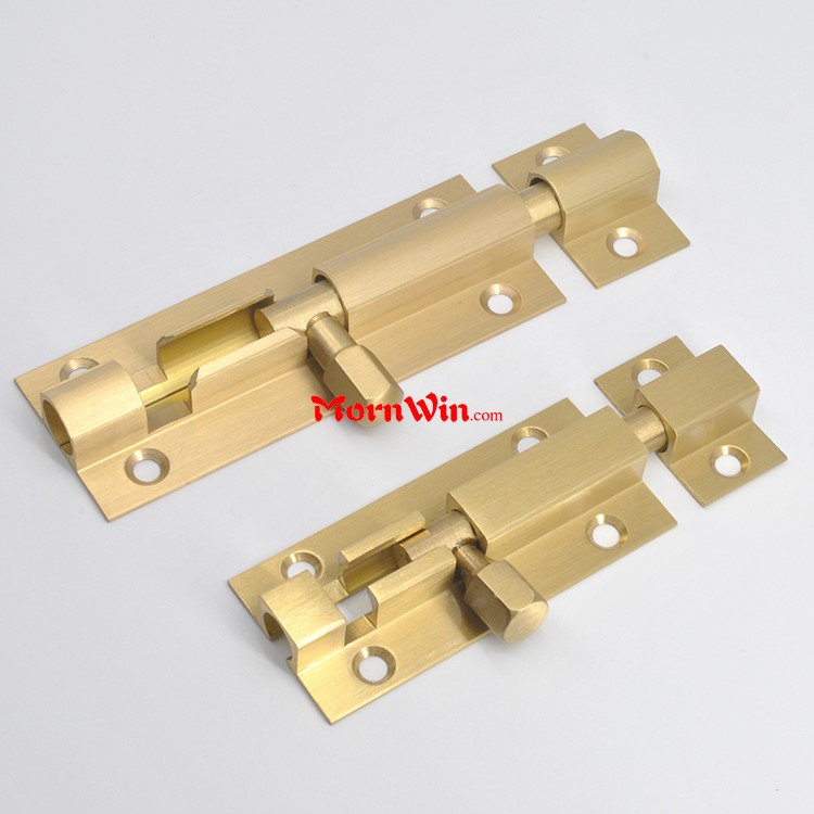 Brass Slide Security Barrel Bolt Clasp Straight Cranked Neck Door Lock Latch