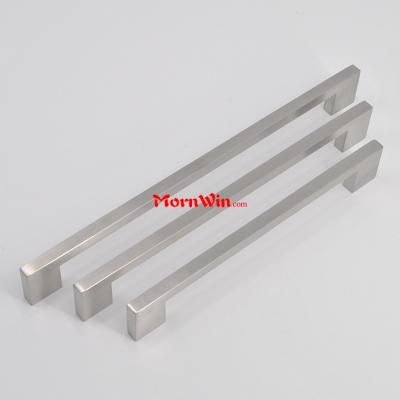 Cabinet furniture kitchen solid stainless steel square pull handle