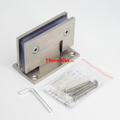 China Factory 90 degree wall to glass shower 304 glass door hinge