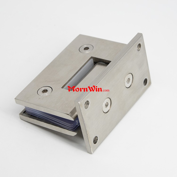 China Factory 90 degree wall to glass shower 304 glass door hinge