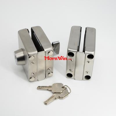 Double side door control durable sliding glass door lock for glass door