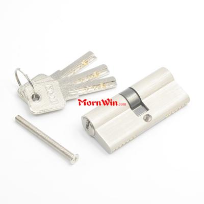 Euro Brass Mortise Cylinder Lock Double Open Keys