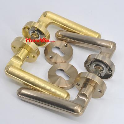 Europe zinc alloy solid casting antique brass finish lever handle