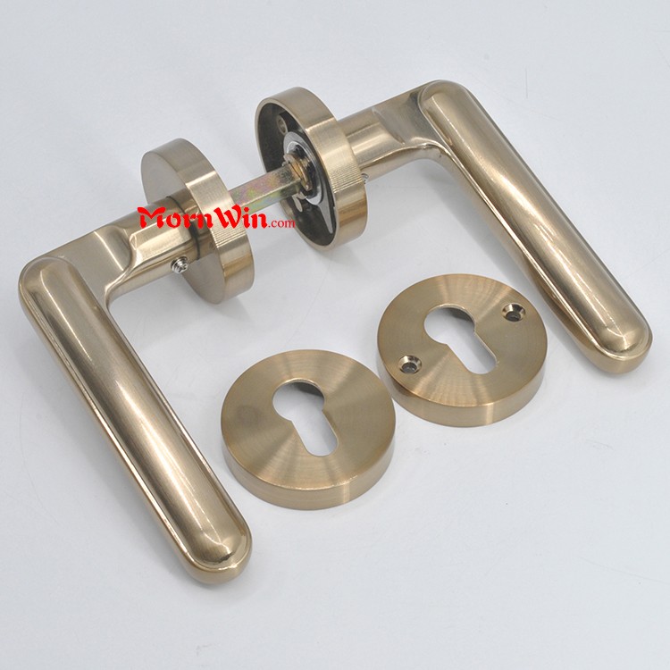 Europe zinc alloy solid casting antique brass finish lever handle