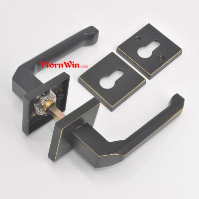 European Style Classic square brass copper door handle lock