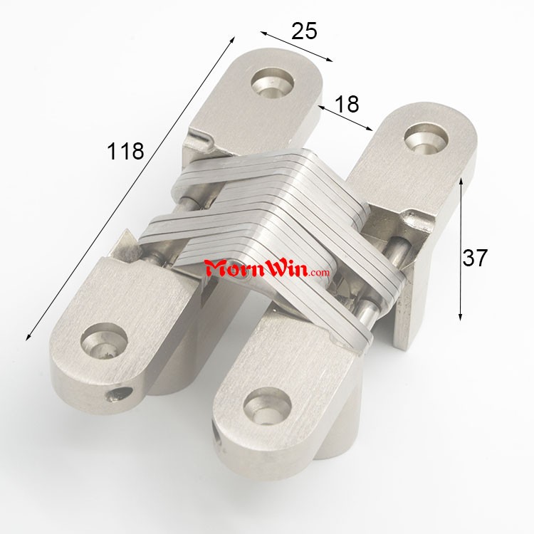 Factory Wholesale 118 Zinc Alloy Hidden Invisible Concealed Door Hinges