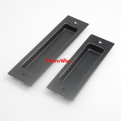 Factory Wholesale Black Embedded Modern Flush Barn Door Pull