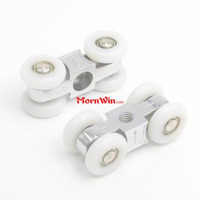 Factory Wholesale Zinc Alloy 4 Wheels Sliding Door Roller Bearings