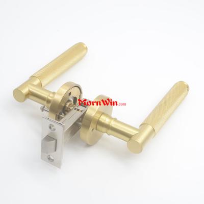 Factory wholesale brass knurled door handle lock