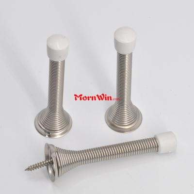 Flexible Spring Wall Mounted Door Stop Sprung Stopper Flexible Door Stop