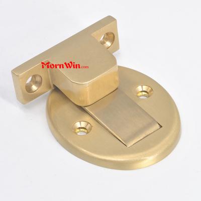 Floor Mounted Hotel Brass Door Magnetic Cabinets Door Draft Stopper