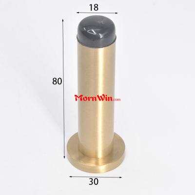 High Quality Brass Rubber Door Stop Wall Mounted Round Door Stopper